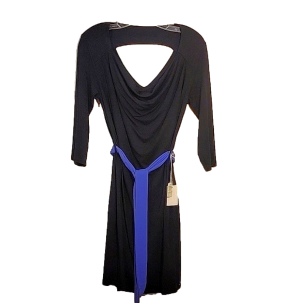 Anthropologie Only Hearts So Fine Draped neck Keyhole back dress Open Back Shift